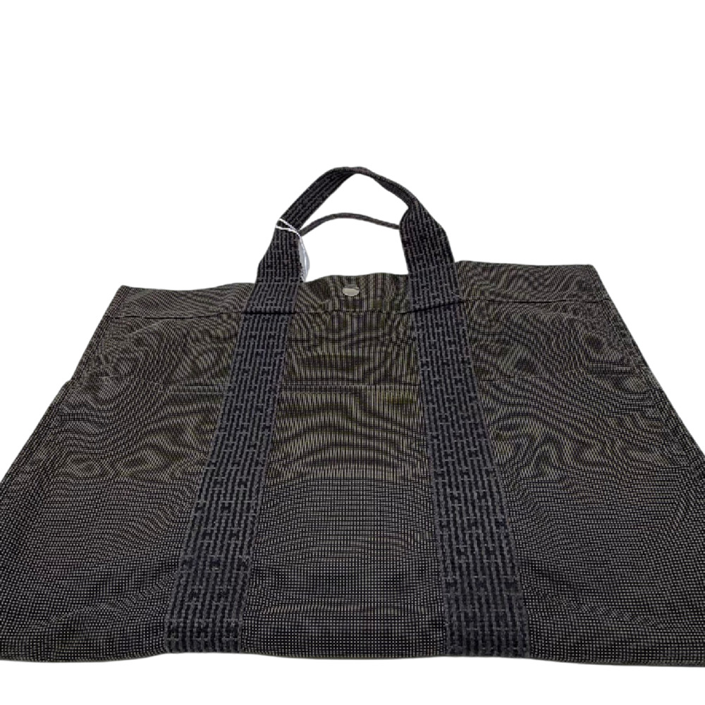 Hermès Herbag Cabas Grey Canvas Tote Bag